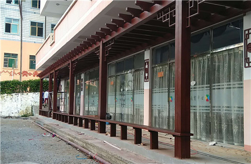 海南木屋防腐木长廊 海南木屋防腐木长廊